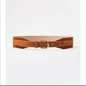 Wide Suede Waist Belt
